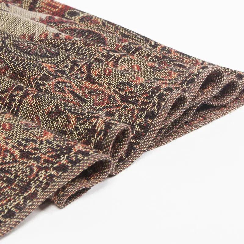 Reversible Paisley Fringe Shawl Wrap Scarf - Soft Silky Texture - Mariam's Collection