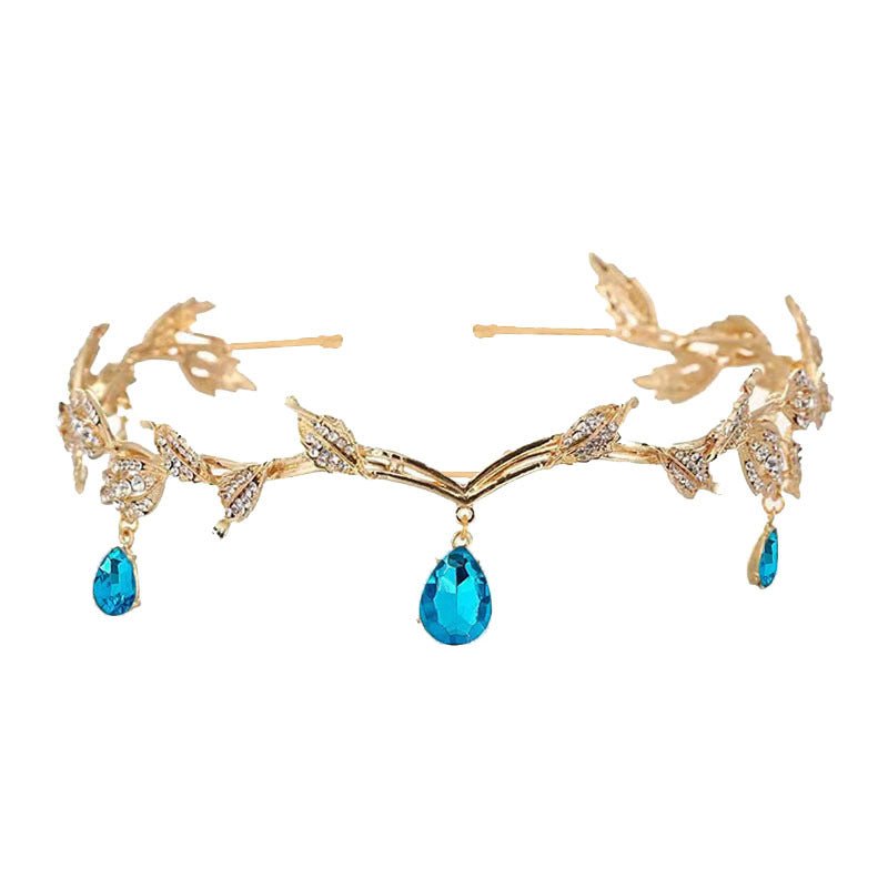 Rhinestone - Encrusted Hair Clip with Forehead Pendant Accent (MAC329) - Mariam's Collection