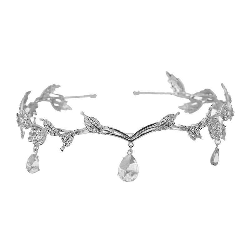 Rhinestone - Encrusted Hair Clip with Forehead Pendant Accent (MAC329) - Mariam's Collection