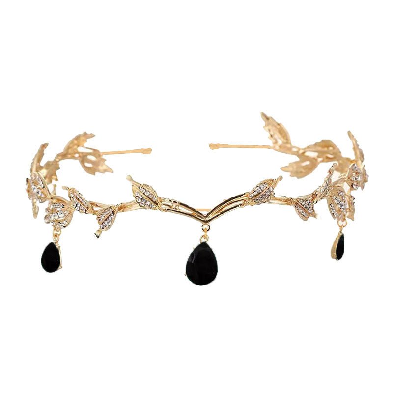 Rhinestone - Encrusted Hair Clip with Forehead Pendant Accent (MAC329) - Mariam's Collection