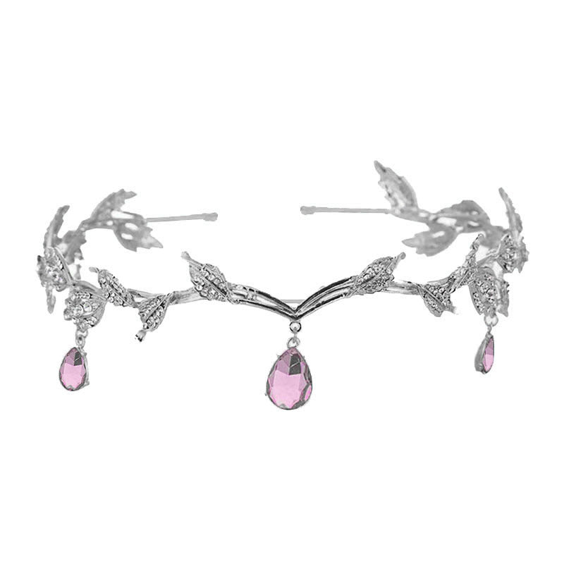 Rhinestone - Encrusted Hair Clip with Forehead Pendant Accent (MAC329) - Mariam's Collection