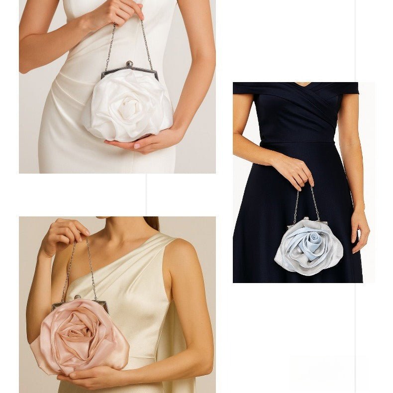 Rosette Cloud Clutch(MAC373) - Mariam's Collection