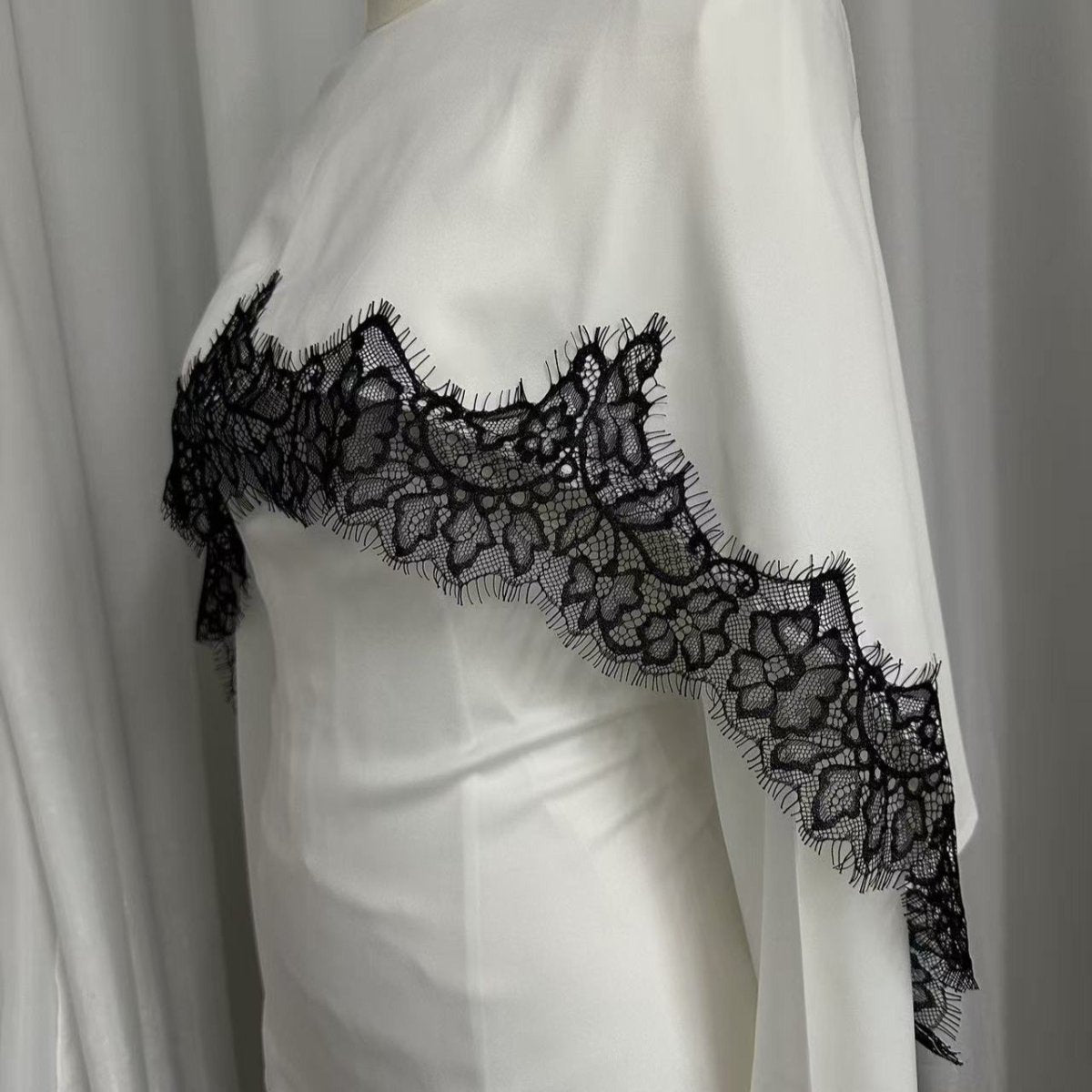 Satin Lace Trim Top(MS433) - Mariam's Collection