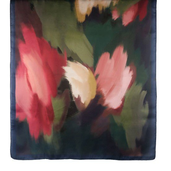 Satin Silk Printed Hijab Scarf(MH217) - Mariam's Collection