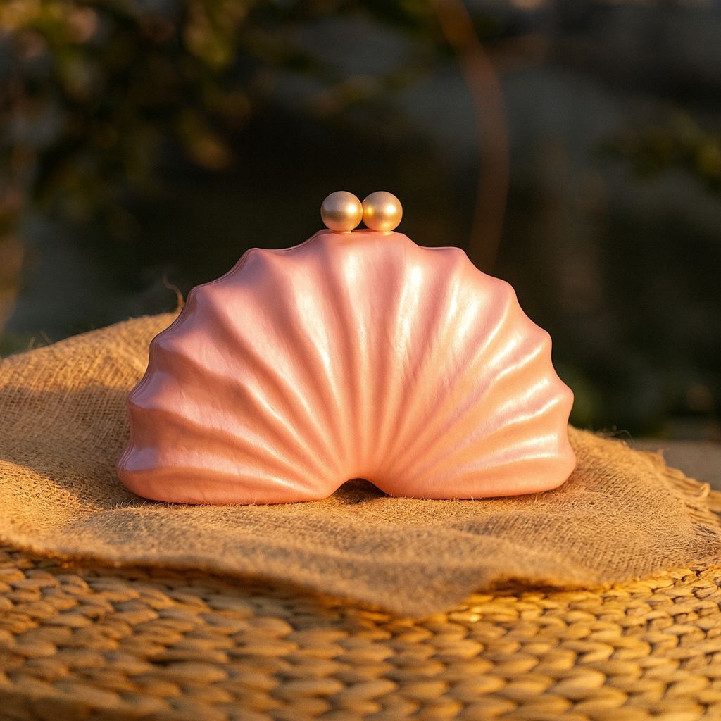 Shell Acrylic Clutch Evening Bag (MAC300) - Mariam's Collection