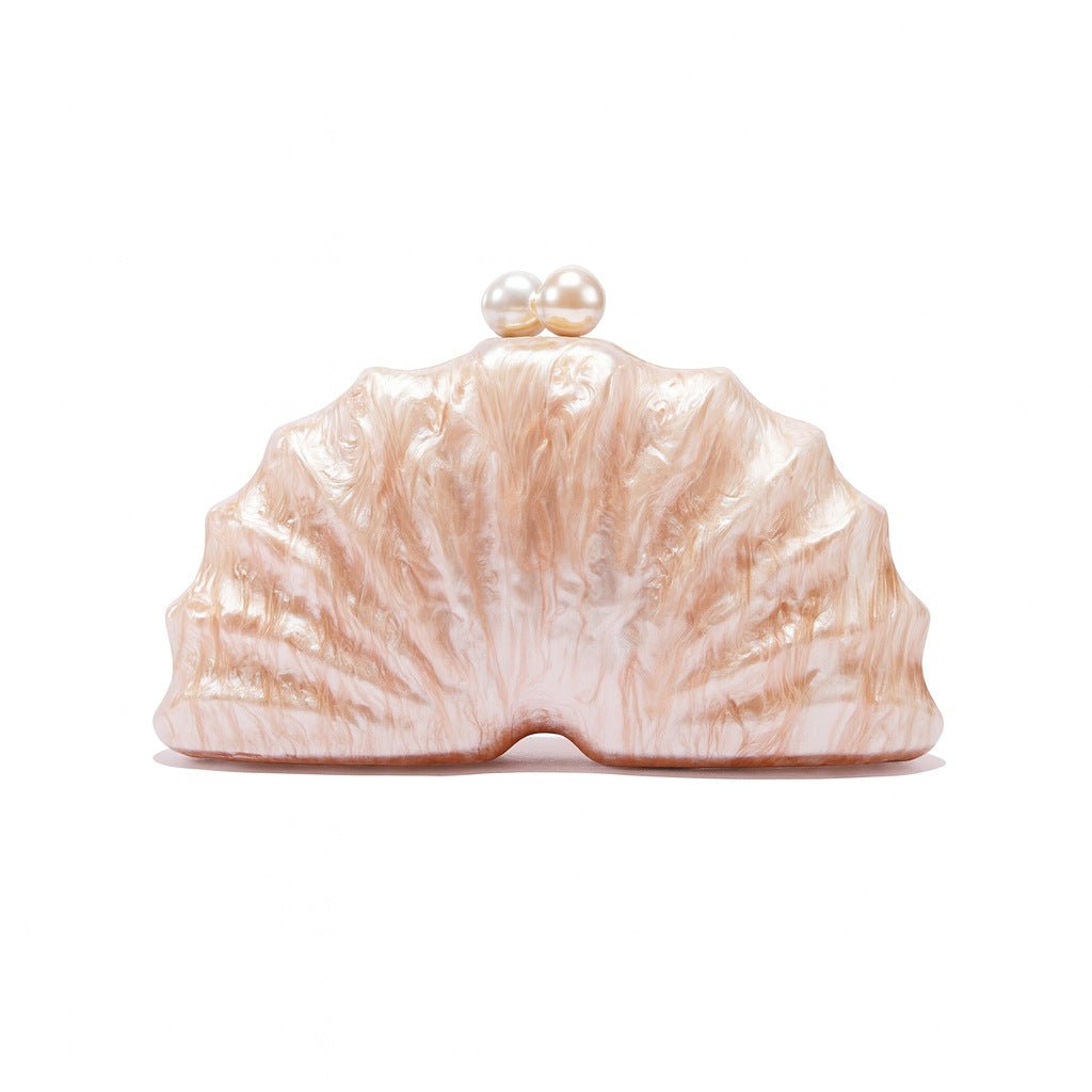 Shell Acrylic Clutch Evening Bag (MAC300) - Mariam's Collection