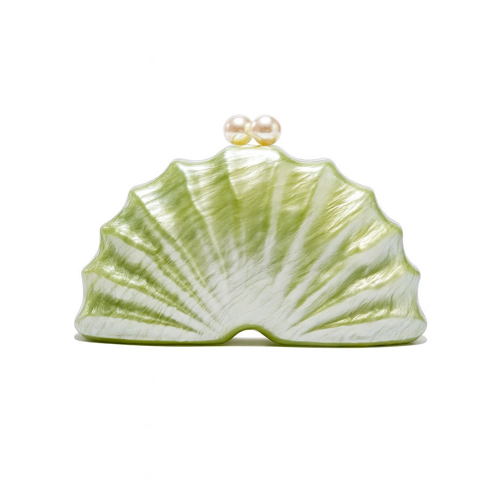 Shell Acrylic Clutch Evening Bag (MAC300) - Mariam's Collection