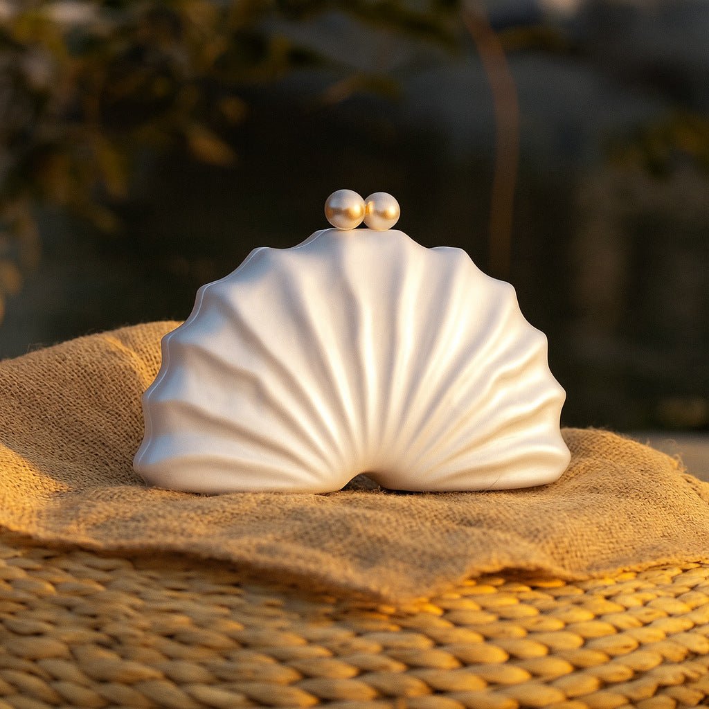 Shell Acrylic Clutch Evening Bag (MAC300) - Mariam's Collection