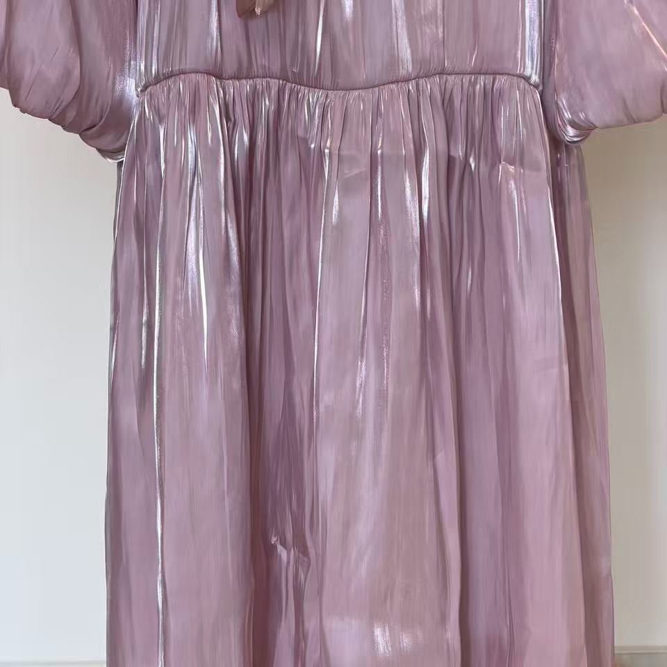 Shimmer Pull-On Abaya with Detachable Belt - MP078 - Mariam's Collection