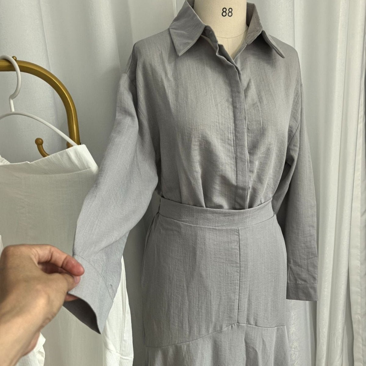 Shirt & Tiered Skirt Set(MS259) - Mariam's Collection