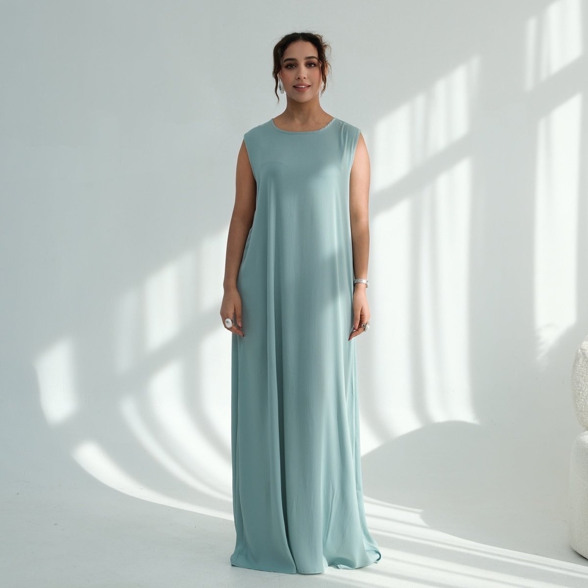 Sleeveless Maxi Dress(MA399) - Mariam's Collection