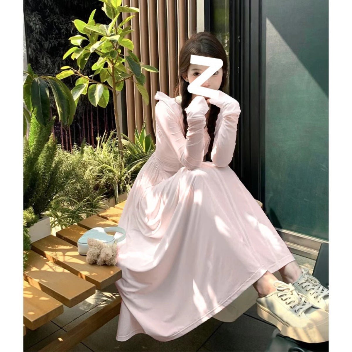 Slim - fit Long Sunscreen Jacket & Skirt Set - UPF 50+ Full Body Sun Protection - Beach Cover - up(MS106) - Mariam's Collection