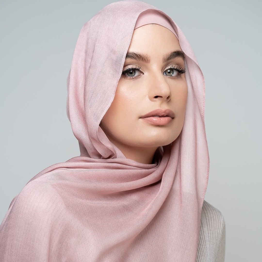 Soft Breathable Everyday Minimalist Hijab with Undercap (MH186) - Mariam's Collection