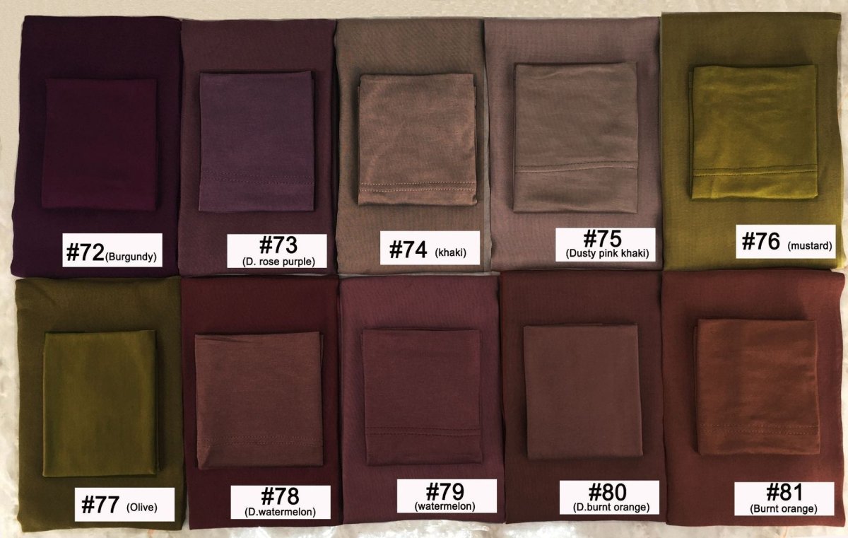 Soft Breathable Everyday Minimalist Hijab with Undercap (MH186) - Mariam's Collection