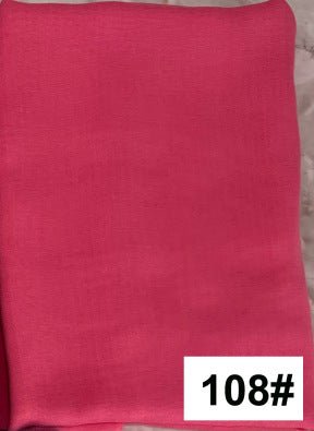 Soft Breathable Solid Color Versatile Hijab (MH188) - Mariam's Collection