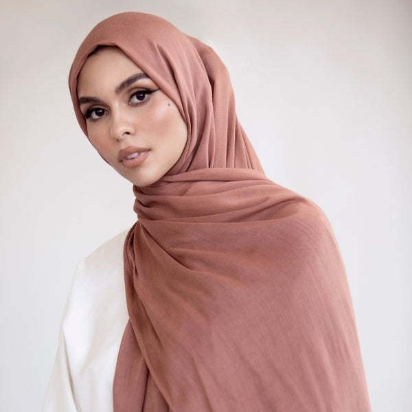 Soft Breathable Solid Color Versatile Hijab (MH188) - Mariam's Collection