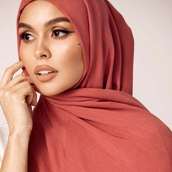 Soft Breathable Solid Color Versatile Hijab (MH188) - Mariam's Collection