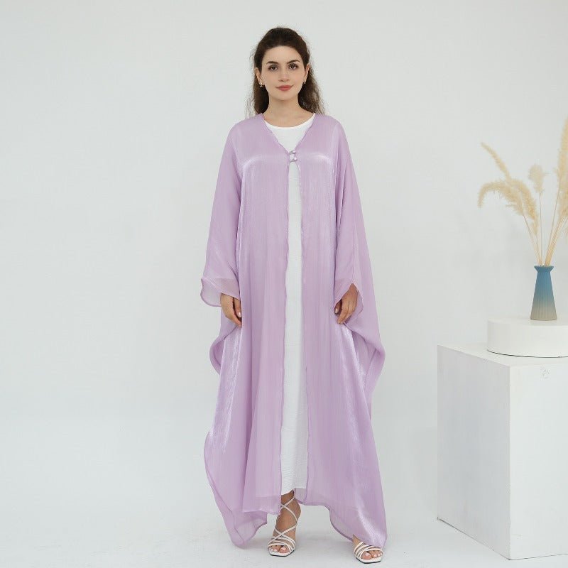 Soft Crinkle Island Cotton Batwing Cardigan 3 - Piece Set(MOA228) - Mariam's Collection