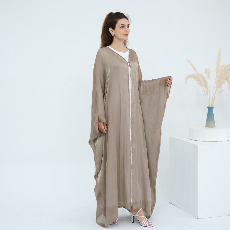 Soft Crinkle Island Cotton Batwing Cardigan 3 - Piece Set(MOA228) - Mariam's Collection