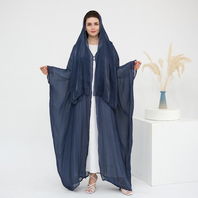 Soft Crinkle Island Cotton Batwing Cardigan 3 - Piece Set(MOA228) - Mariam's Collection