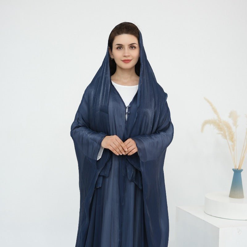 Soft Crinkle Island Cotton Batwing Cardigan 3 - Piece Set(MOA228) - Mariam's Collection