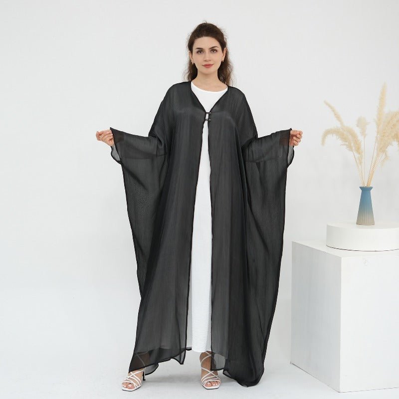 Soft Crinkle Island Cotton Batwing Cardigan 3 - Piece Set(MOA228) - Mariam's Collection