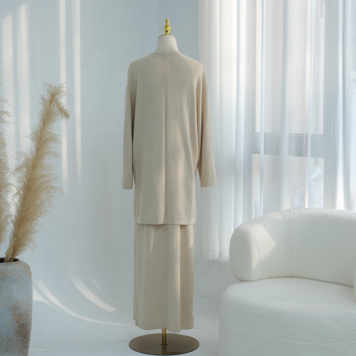 Soft Knit Three - Piece Set(MOA284) - Mariam's Collection