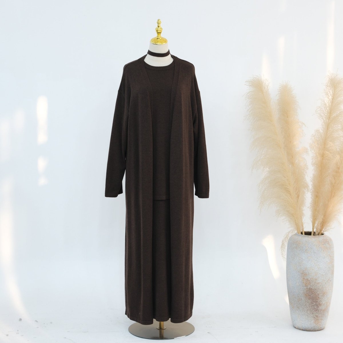 Soft Knit Three - Piece Set(MOA284) - Mariam's Collection