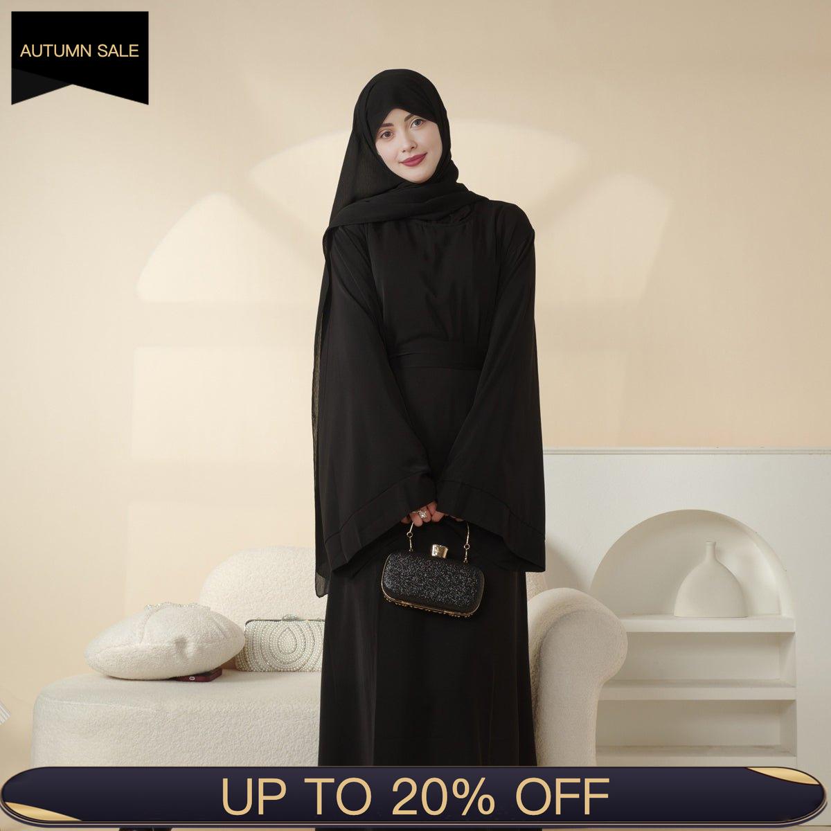 Soft Nidha Plain Abaya (MA005) - Mariam's Collection