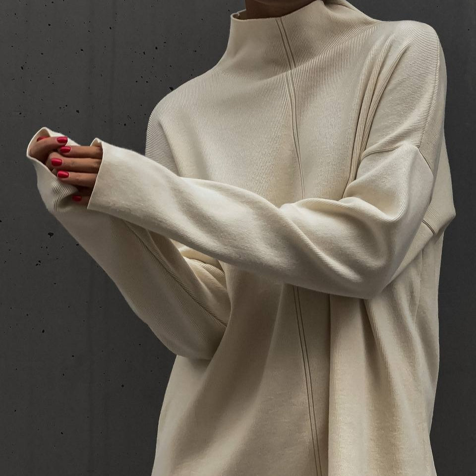 Solid Color Asymmetric Tunic & Wide Leg Pants Set(MS174) - Mariam's Collection