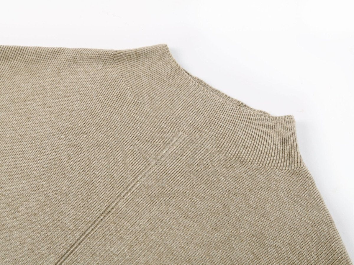 Solid Color Asymmetric Tunic & Wide Leg Pants Set(MS174) - Mariam's Collection