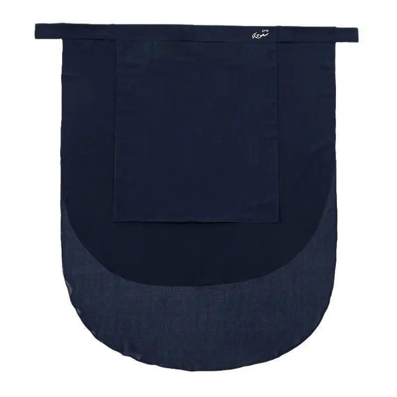 Solid Color Chiffon Hijab with Niqab - MH043 Elegant Modest Wear - Mariam's Collection