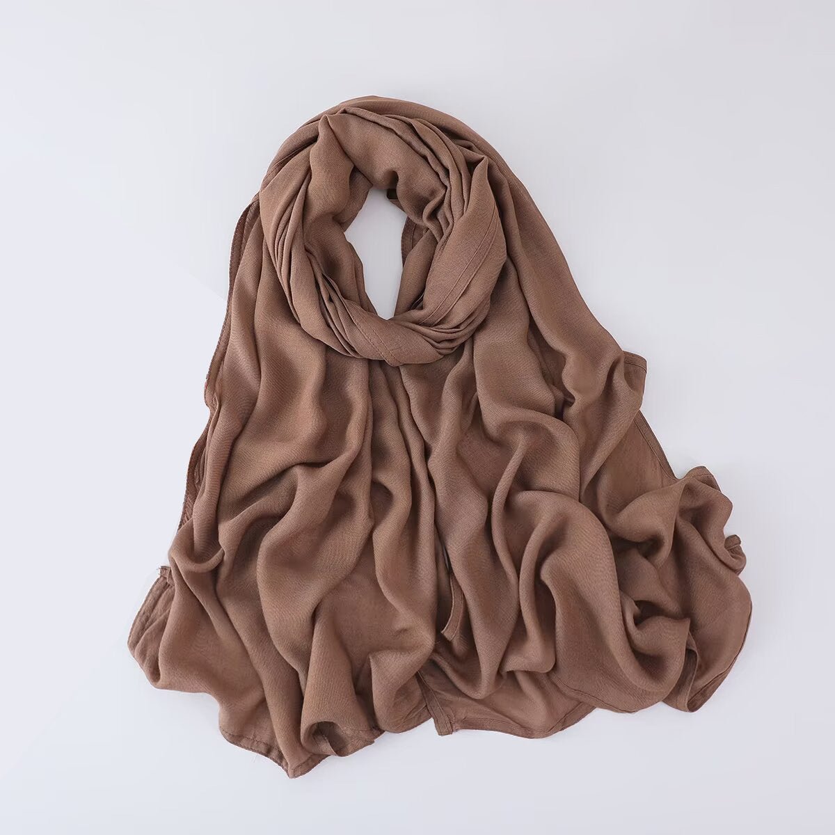 Solid Color Minimalist Versatile Soft Hijab (MH170) - Mariam's Collection