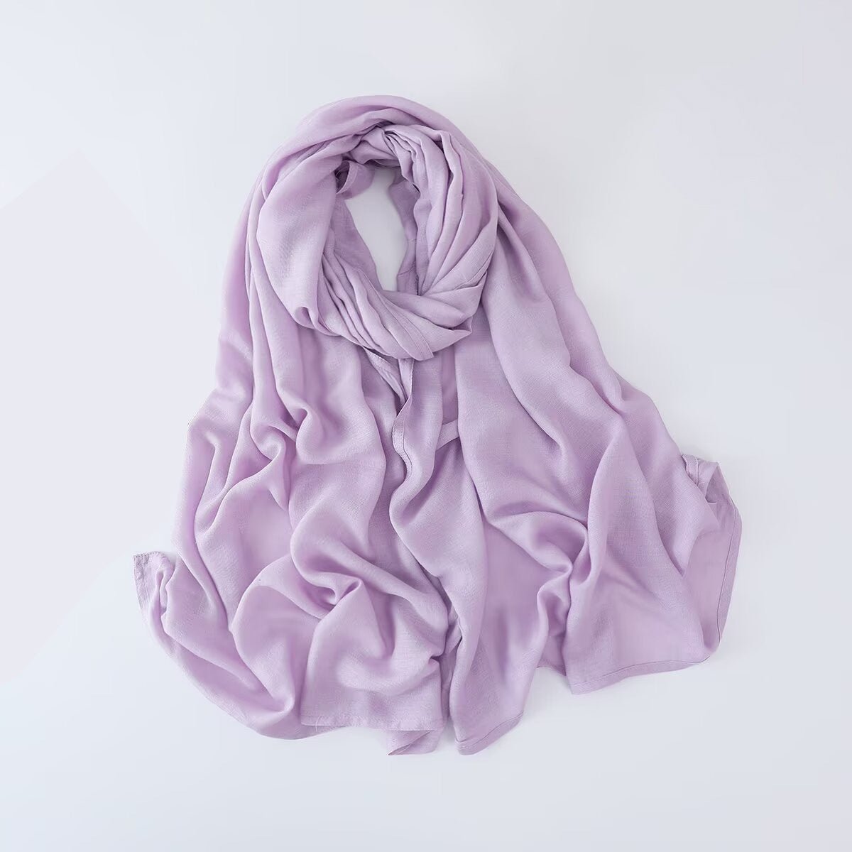 Solid Color Minimalist Versatile Soft Hijab (MH170) - Mariam's Collection