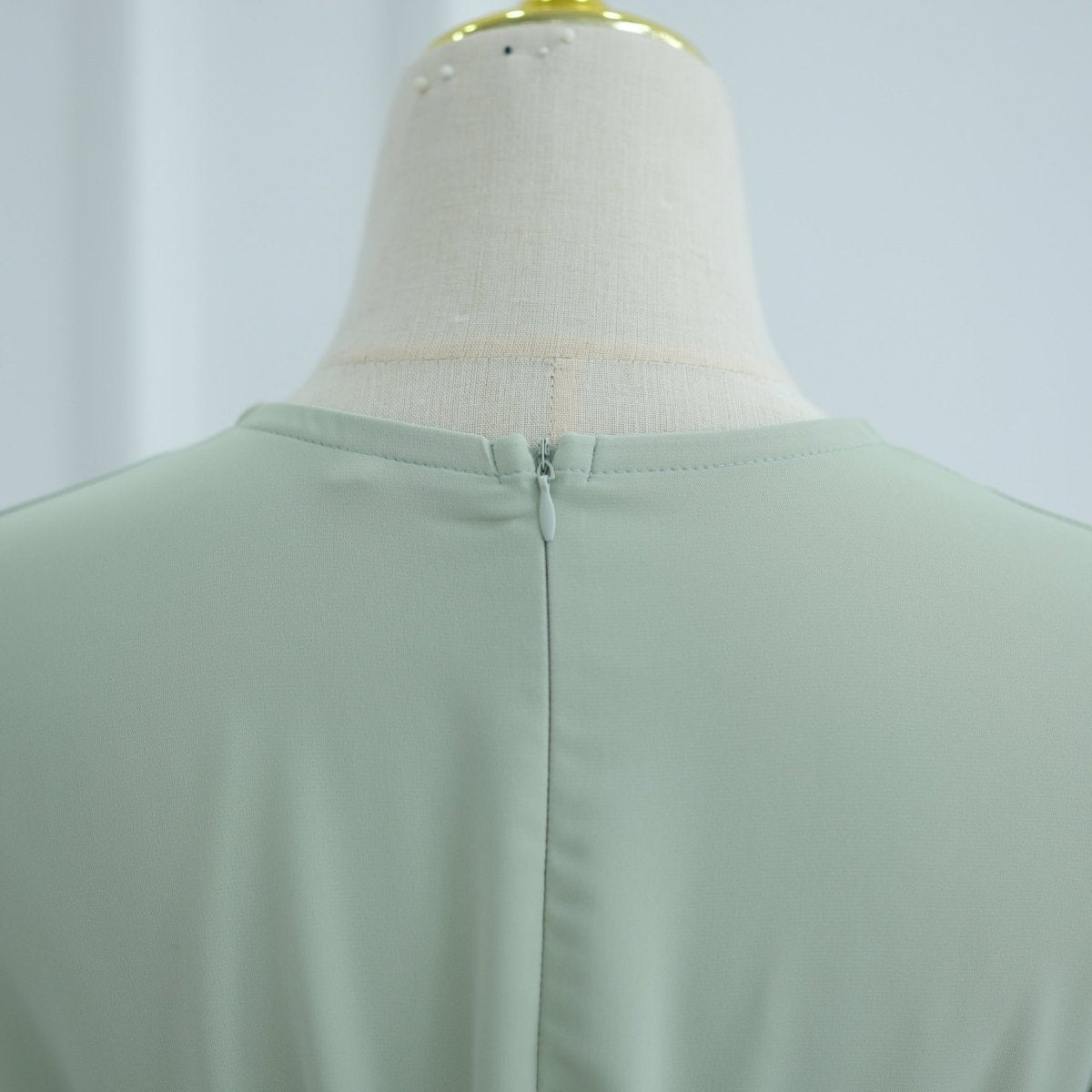 Solid Color Nida Abaya with Belt | A - Line Maxi Dress(MA359) - Mariam's Collection