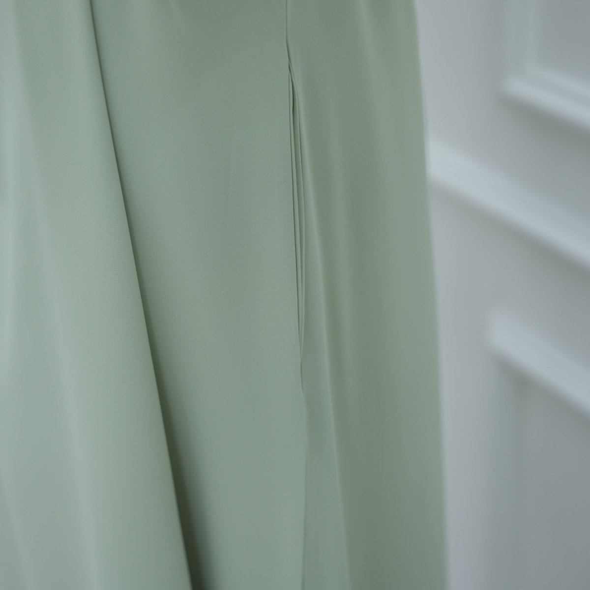 Solid Color Nida Abaya with Belt | A - Line Maxi Dress(MA359) - Mariam's Collection