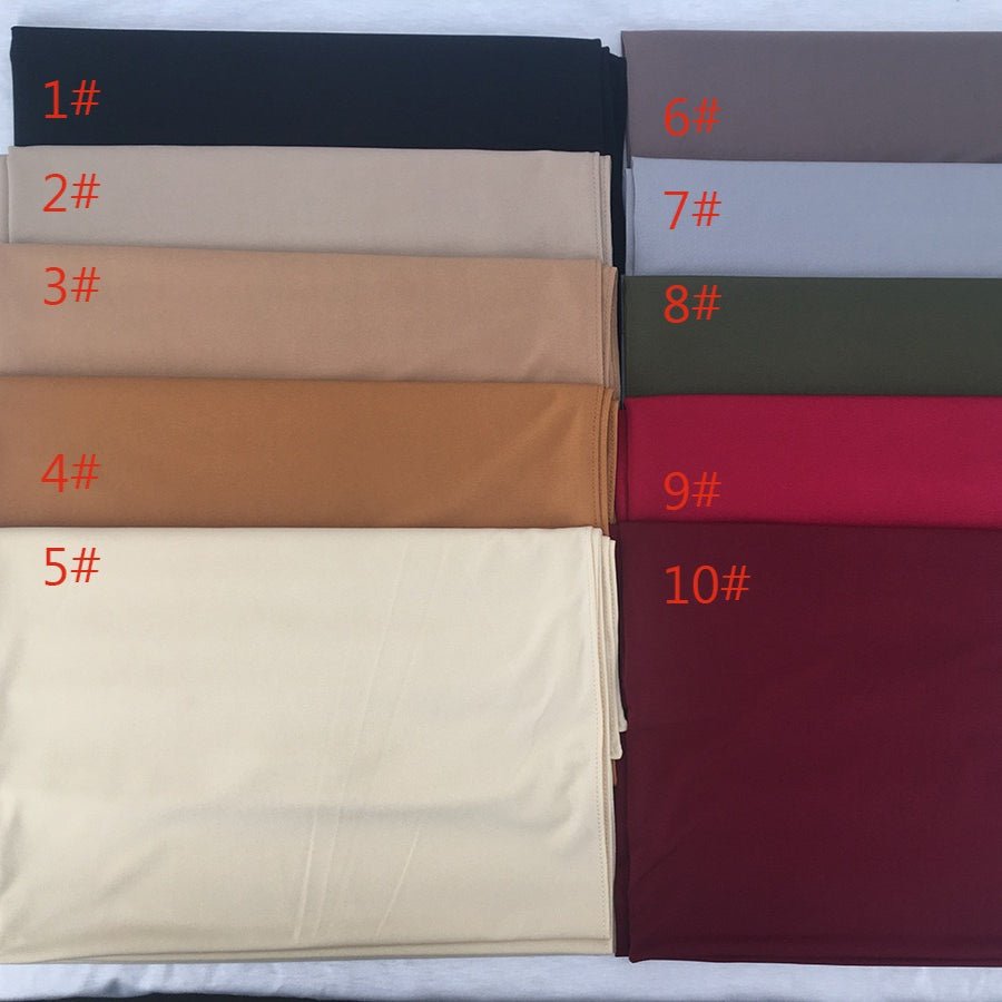 Solid Color Versatile Minimalist Hijab (MH190) - Mariam's Collection