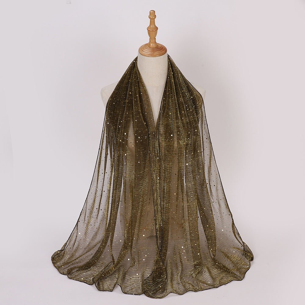 Sparkle Hijab Scarf(MH205) - Mariam's Collection