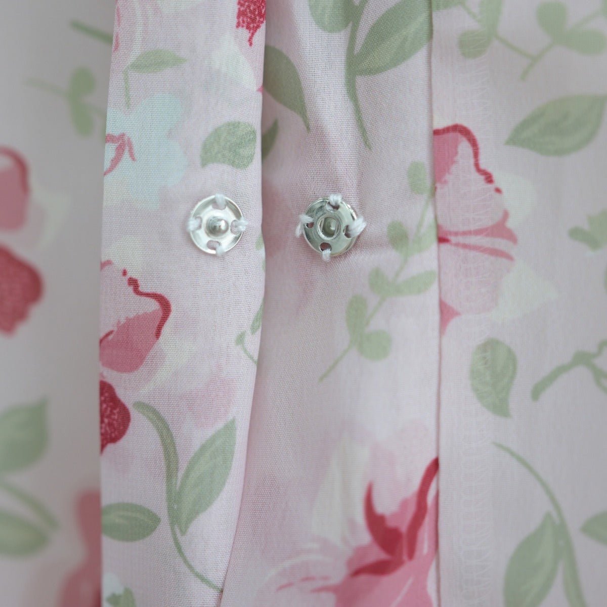 Spring Summer Floral Print Chiffon Cardigan | Double - Layer Modest Cover - Up Abaya. (MOA170) - Mariam's Collection