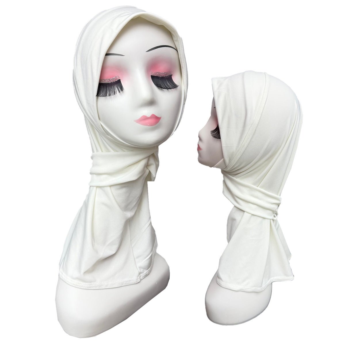 Stretch Underscarf Hijab Cap with Snap Button(MH234) - Mariam's Collection