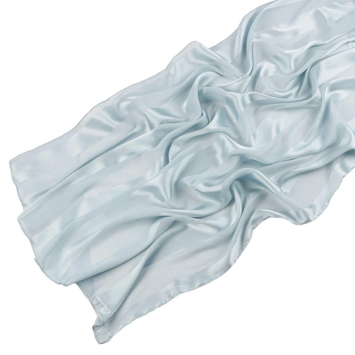 Striped Crinkle Chiffon Hijab with Organic Texture (MH143) - Mariam's Collection