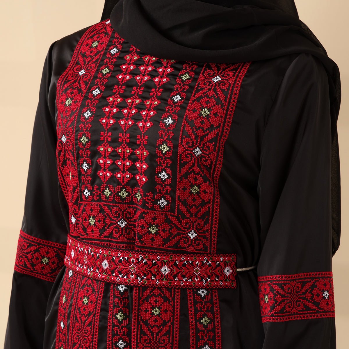 Tatreez Traditional Palestinian Heritage Abaya – Collector’s Edition | Limited Pre - Order (MA253) - Mariam's Collection