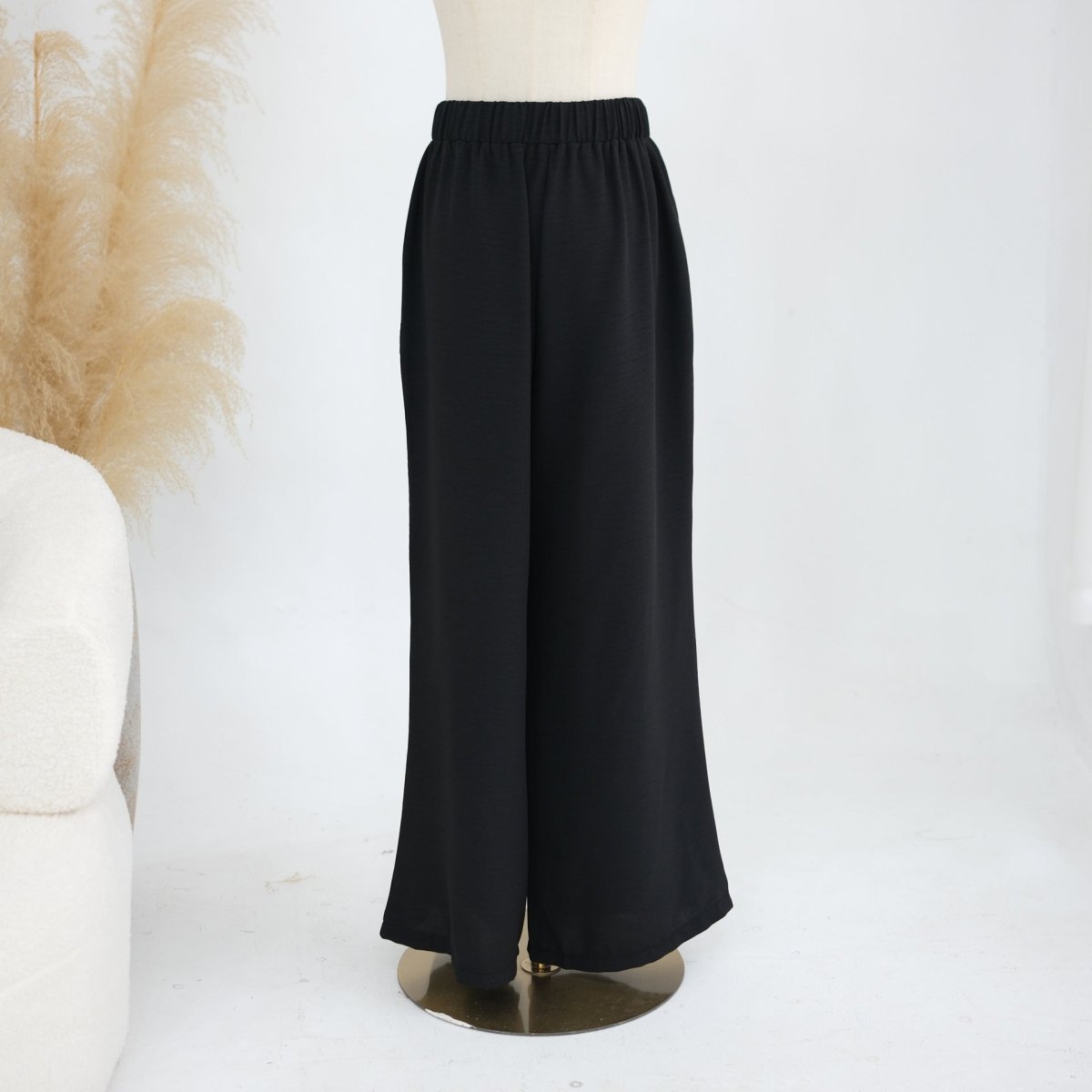 Textured Longline Top & Wide-Leg Trouser Set(MS455) - Mariam's Collection