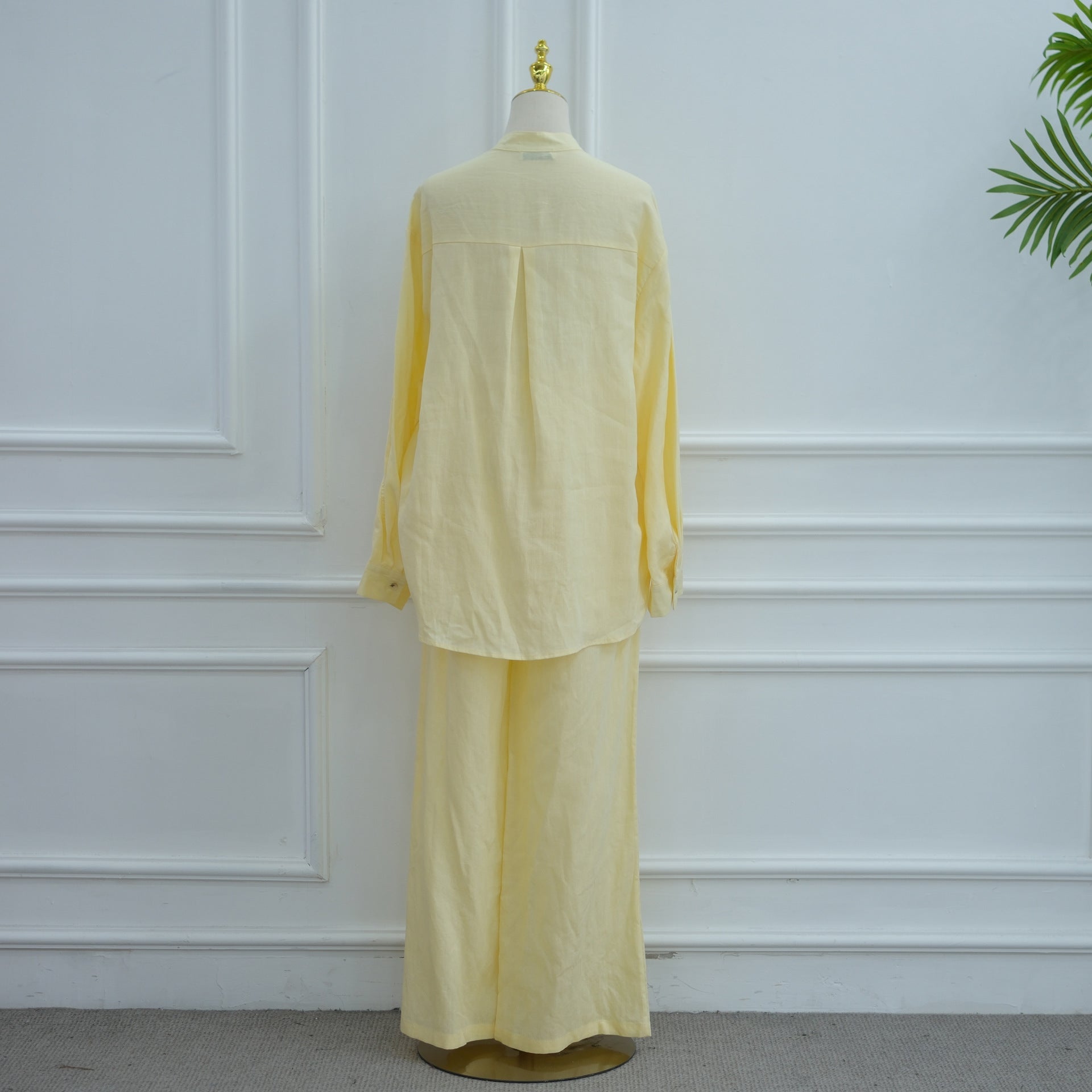 Tonal Chain Stitch Embroidered Set(MS501) - Mariam's Collection