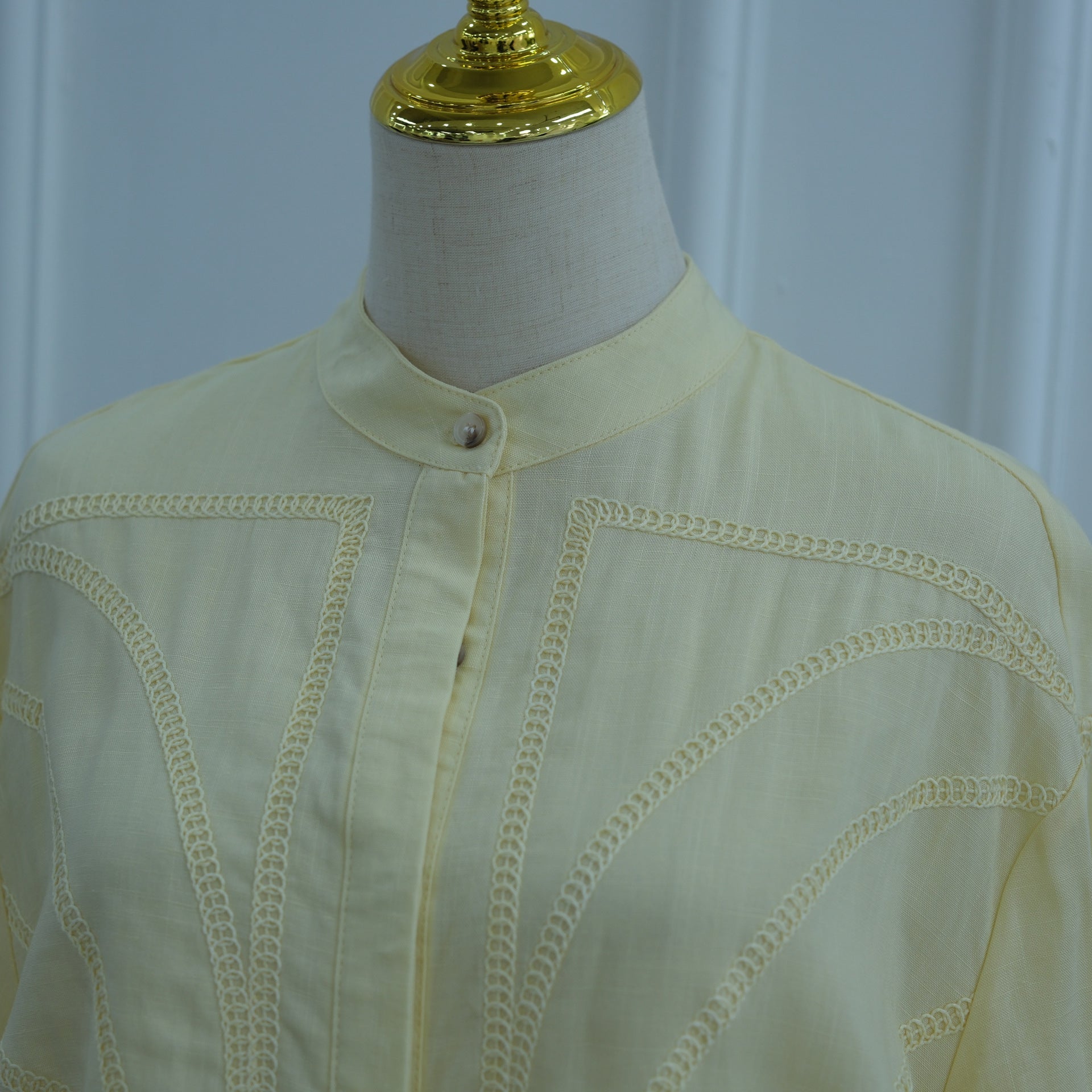 Tonal Chain Stitch Embroidered Set(MS501) - Mariam's Collection