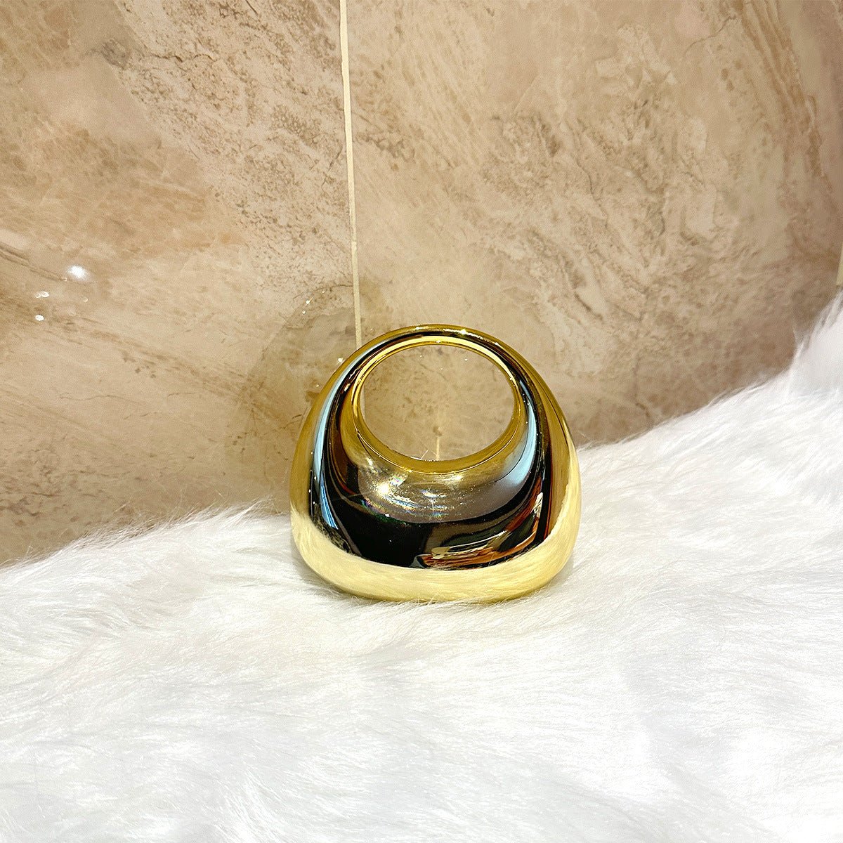 Trendy Acrylic Handbag for Women - Shiny Metal Crossbody/Shoulder Tote (Mini Crescent Design)(MAC239) - Mariam's Collection