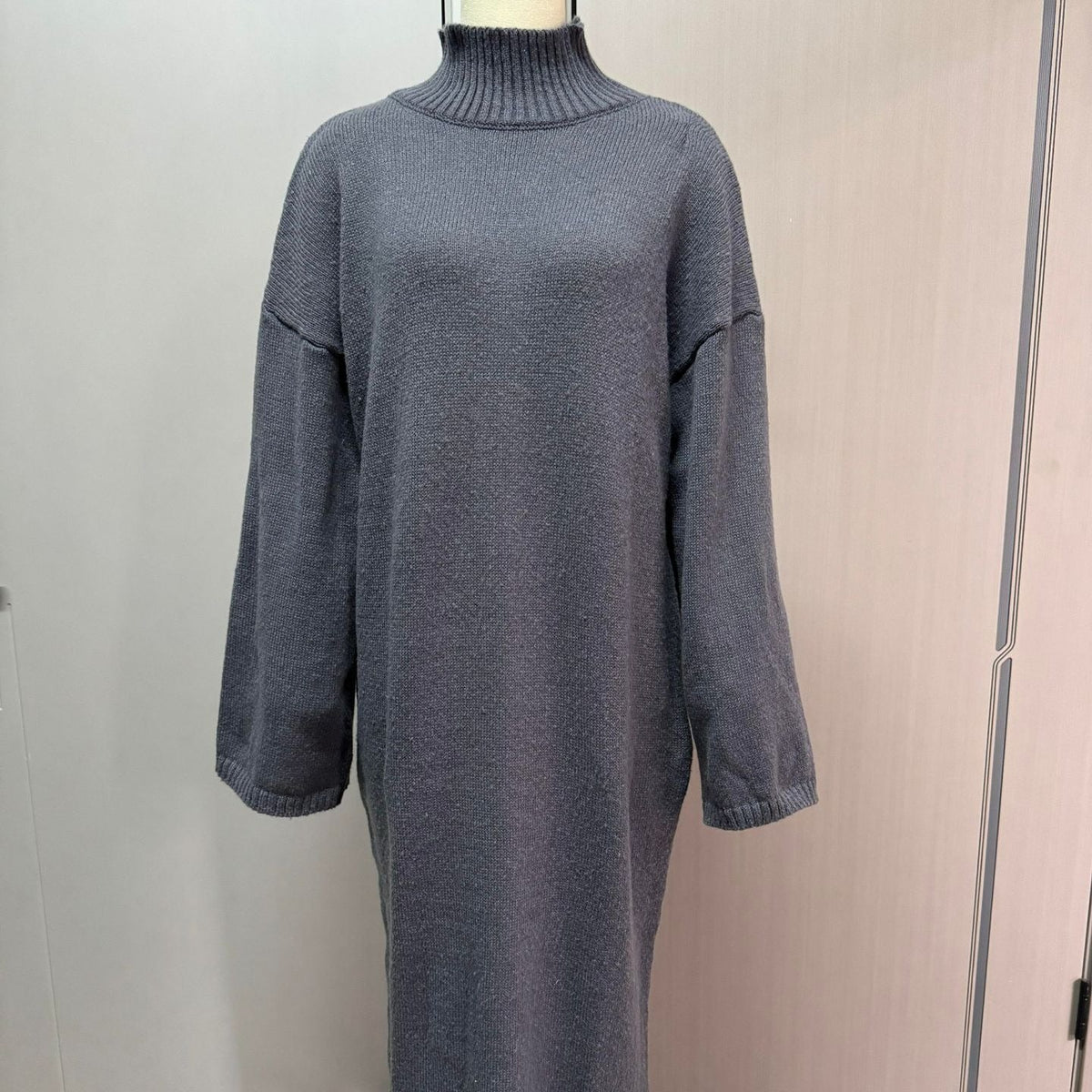Turtleneck Knit Maxi Dress(MS547) - Mariam's Collection