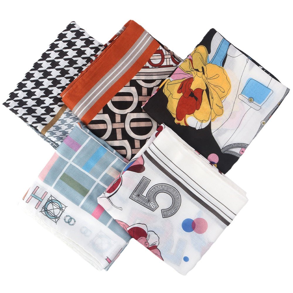 Twill Cotton Printed Scarf(MH215) - Mariam's Collection