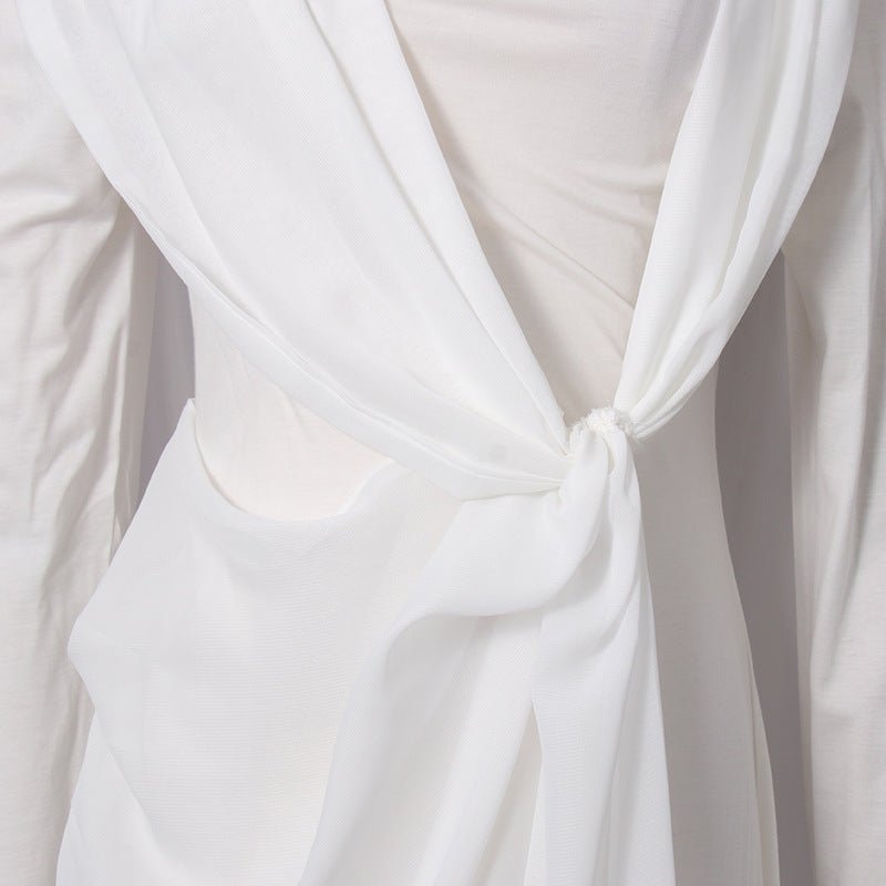 Twisted Drape Maxi Dress(MS364) - Mariam's Collection