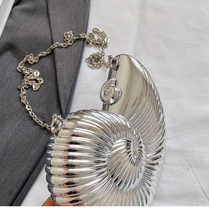 Unique Chic Conch Shell Inspired Clutch Bag (MAC311) - Mariam's Collection
